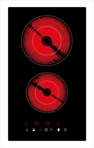 Avanti BCT115J1BIS Two Burner Glass Top Built-In Cooktop Cooktops stainless steel gas cooktop