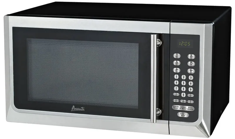 Avanti MT16K3S 1.6 Cf Touch Microwave - Black W/Stainless Steel Door Front And Handle Microwave Ovens large capacity kitchen microwave