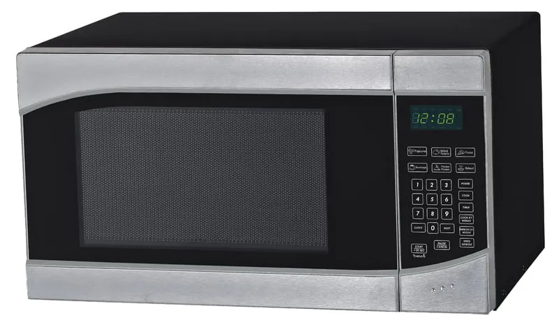 Avanti MT9K3S 0.9 Cf Touch Microwave - Stainless Steel Door Frame With Black Cabinet Countertop Microwaves compact countertop microwave oven