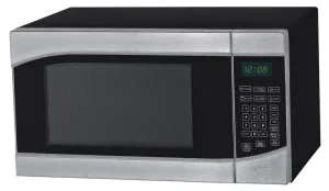 Avanti MT9K3S 0.9 Cf Touch Microwave - Stainless Steel Door Frame With Black Cabinet Countertop Microwaves compact countertop microwave oven