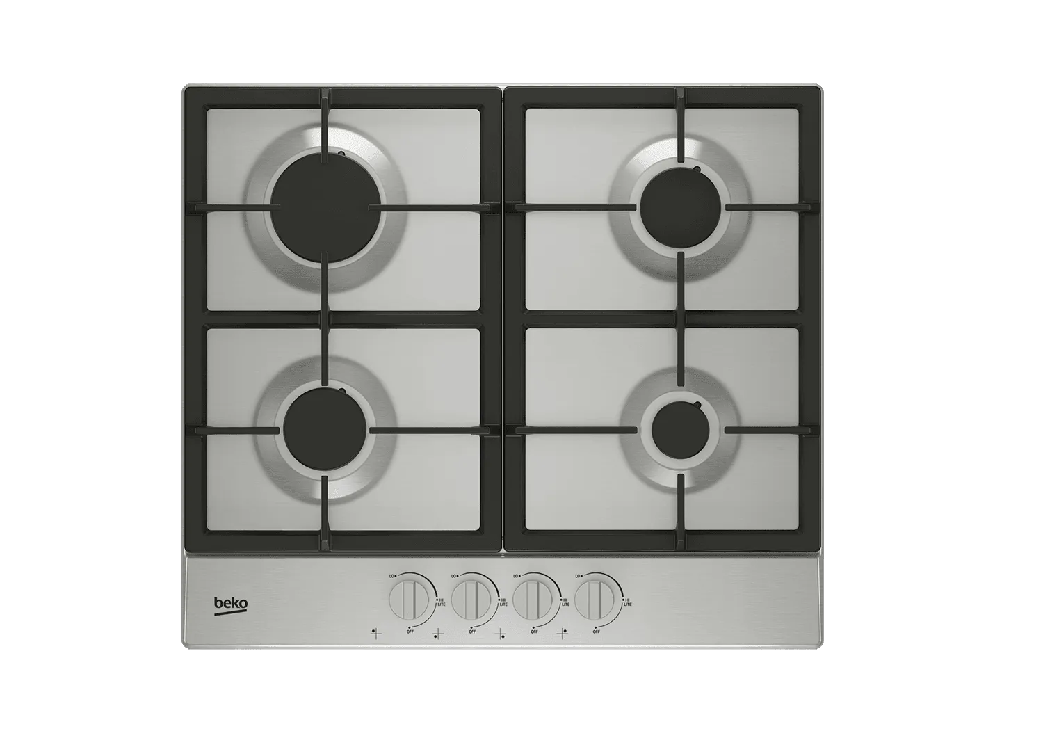 Beko BCTG24400SS 24" Built-In Gas Cooktop With 4 Burners Gas natural gas range with griddle