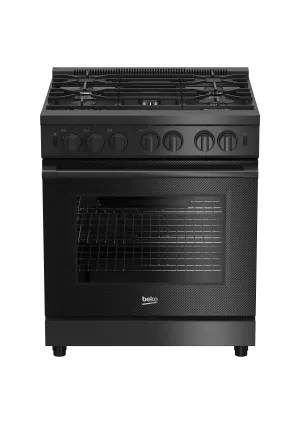 Beko PRGR34550CF 30" Carbon Fiber Pro-Style Gas Range Professional Ranges commercial oven for home kitchen