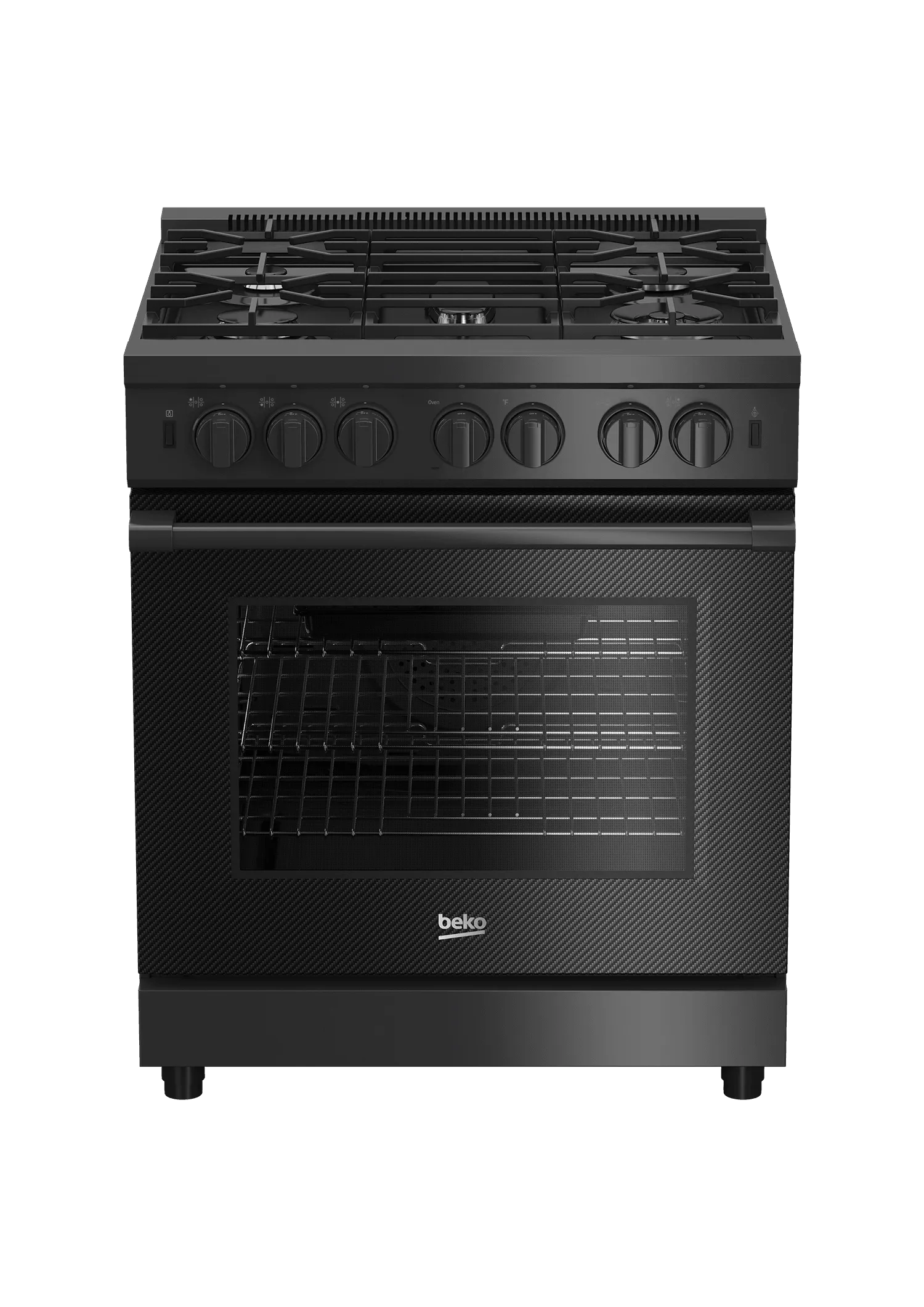 Beko PRGR34550CF 30" Carbon Fiber Pro-Style Gas Range Professional Ranges commercial oven for home kitchen