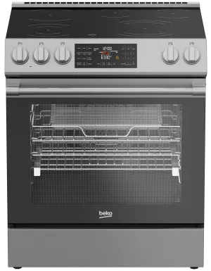 Beko SLER30524SS 30" Slide-In Range Slide In Ranges front control slide-in stove