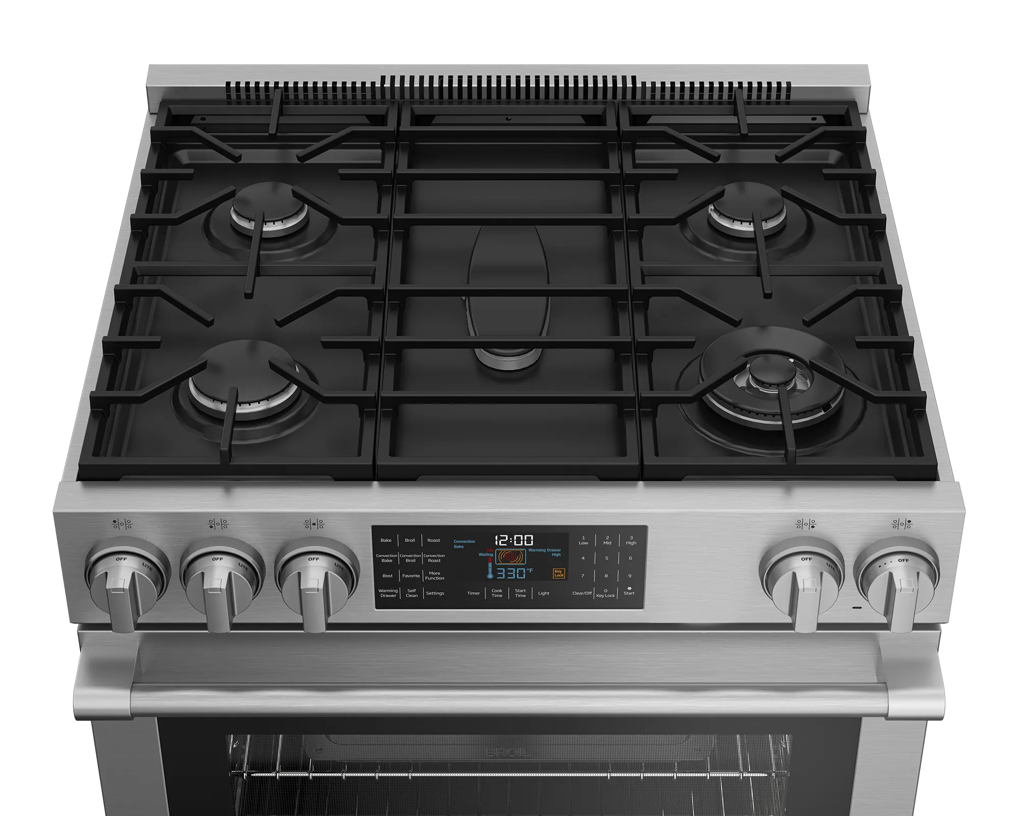 Beko SLGR30532SS 30" Stainless Steel Slide-In Gas Range