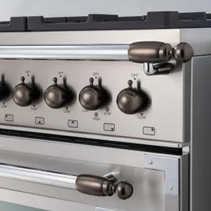 Bertazzoni DS1HERTSB Heritage Decor Set 1 - Matte Satin Black Finish Range Accessories drip pans for electric ranges