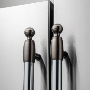 Bertazzoni DS2HERTSB Heritage Decor Set 2 - Matte Satin Black Finish Range Accessories heavy duty range knobs
