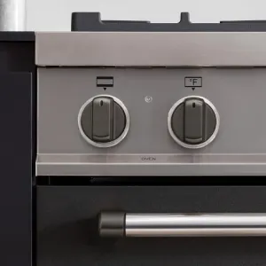 Bertazzoni DSMASDKSB Black Nickel 12 Knobs Dual Fuel Range Accessories oven racks and replacement trays