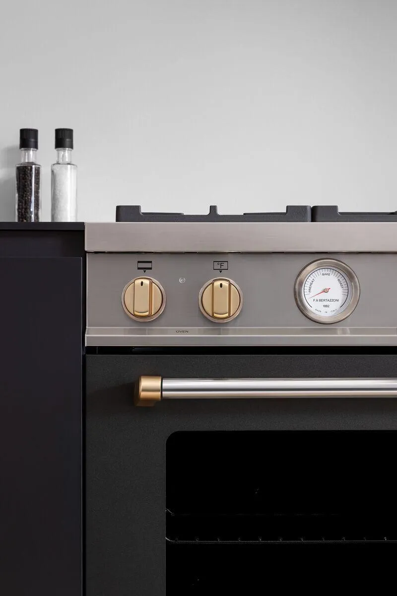Bertazzoni DSMASIKSG Satin Gold 11 Knobs Induction
