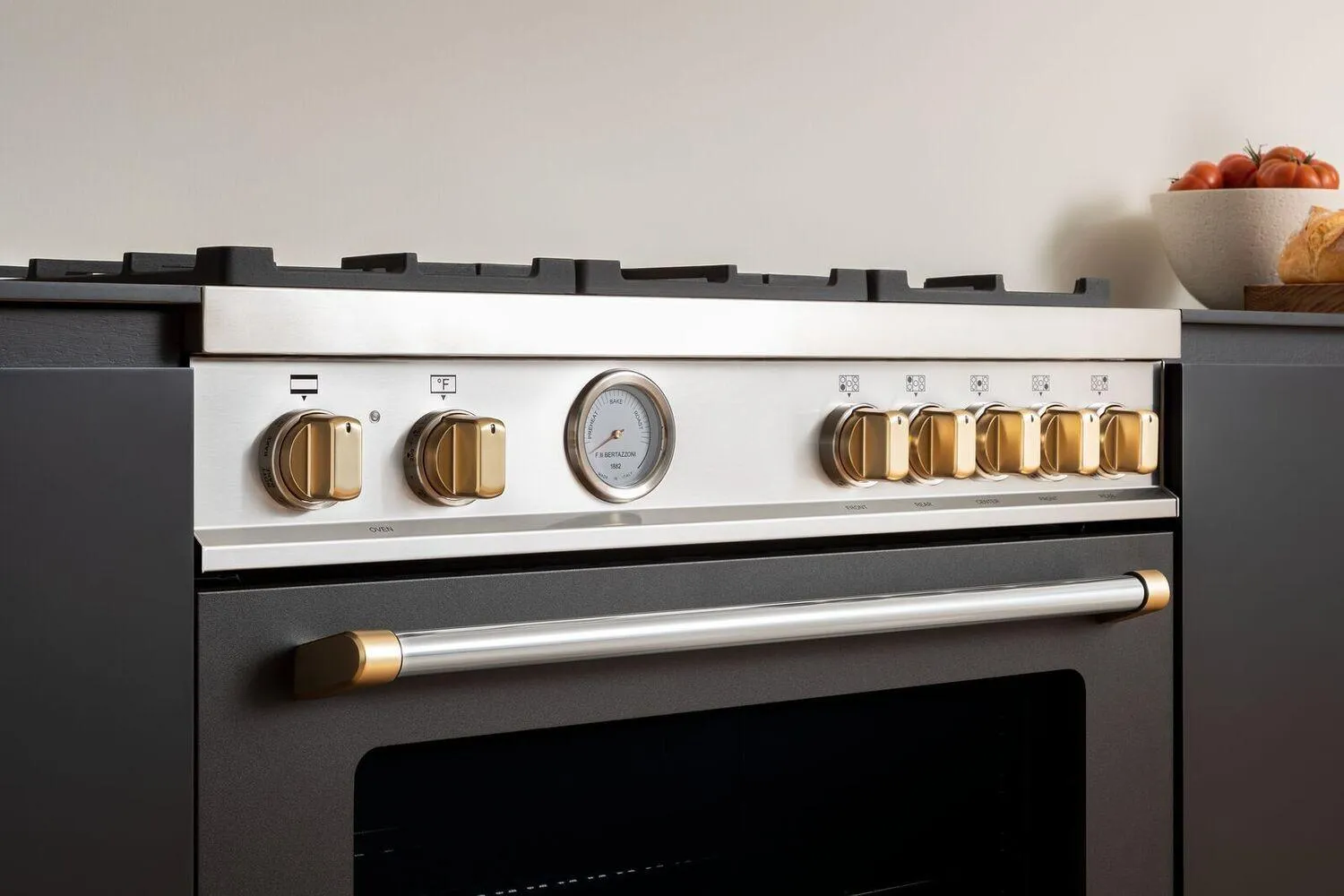 Bertazzoni DSMASIKSG Satin Gold 11 Knobs Induction