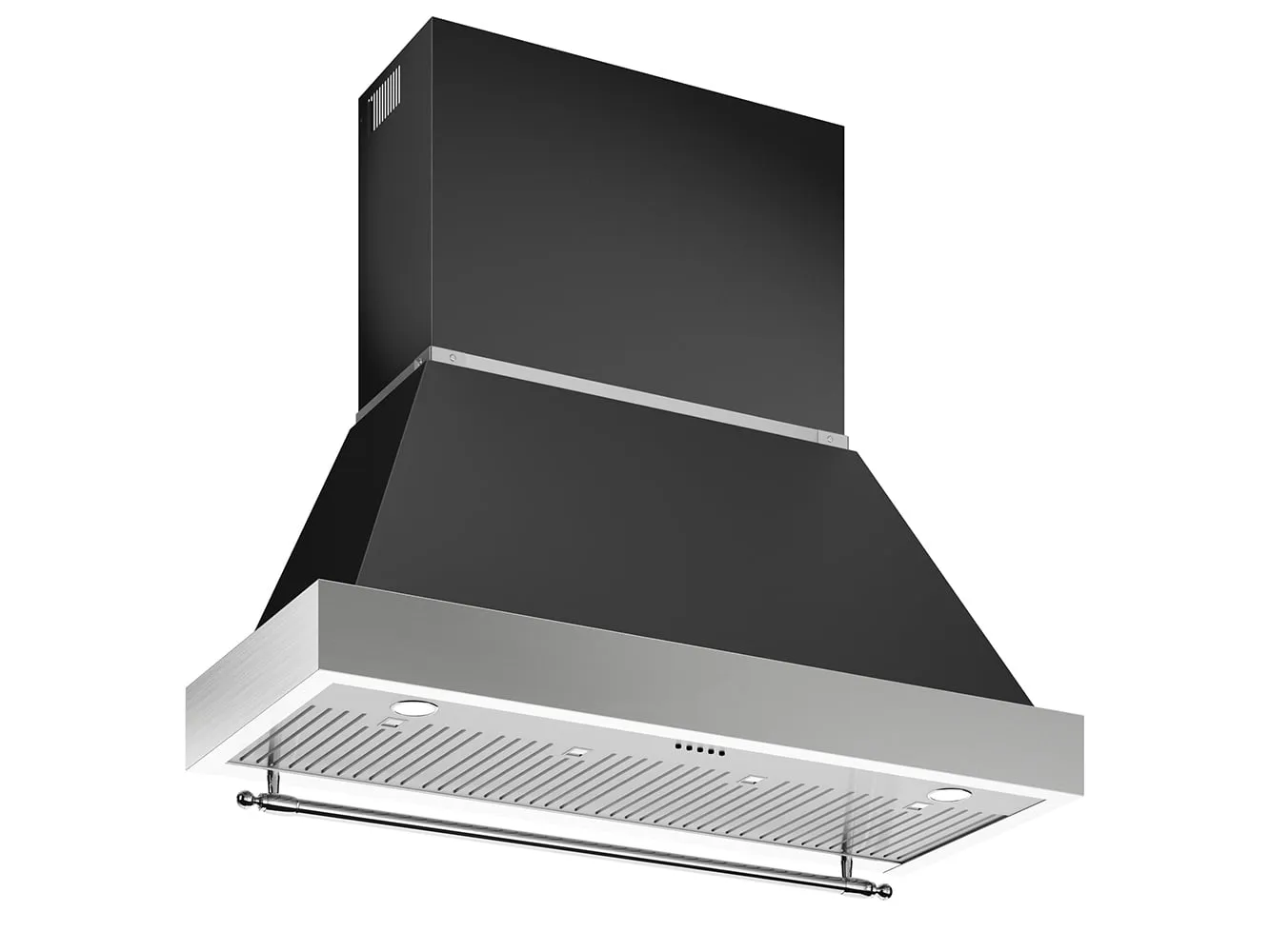 Bertazzoni KC48HERTNE 48" Heritage Series Hood Canopy Ducted Hoods stainless steel vent hood ducted