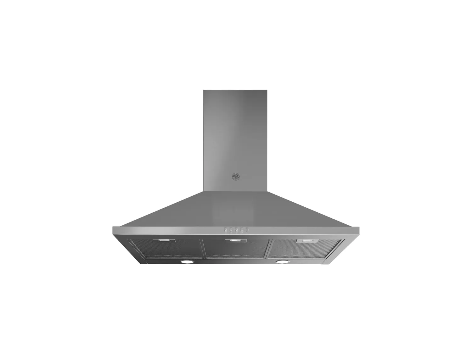 Bertazzoni KCH36XV 36 Chimney Hood, 1 Motor, 600 Cfm Stainless Steel Ducted Hoods stainless steel vent hood ducted