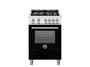 Bertazzoni MAS244GASNEV 24 Inch All Gas Range, 4 Burners Nero Matt Professional Ranges 6 burner professional gas range