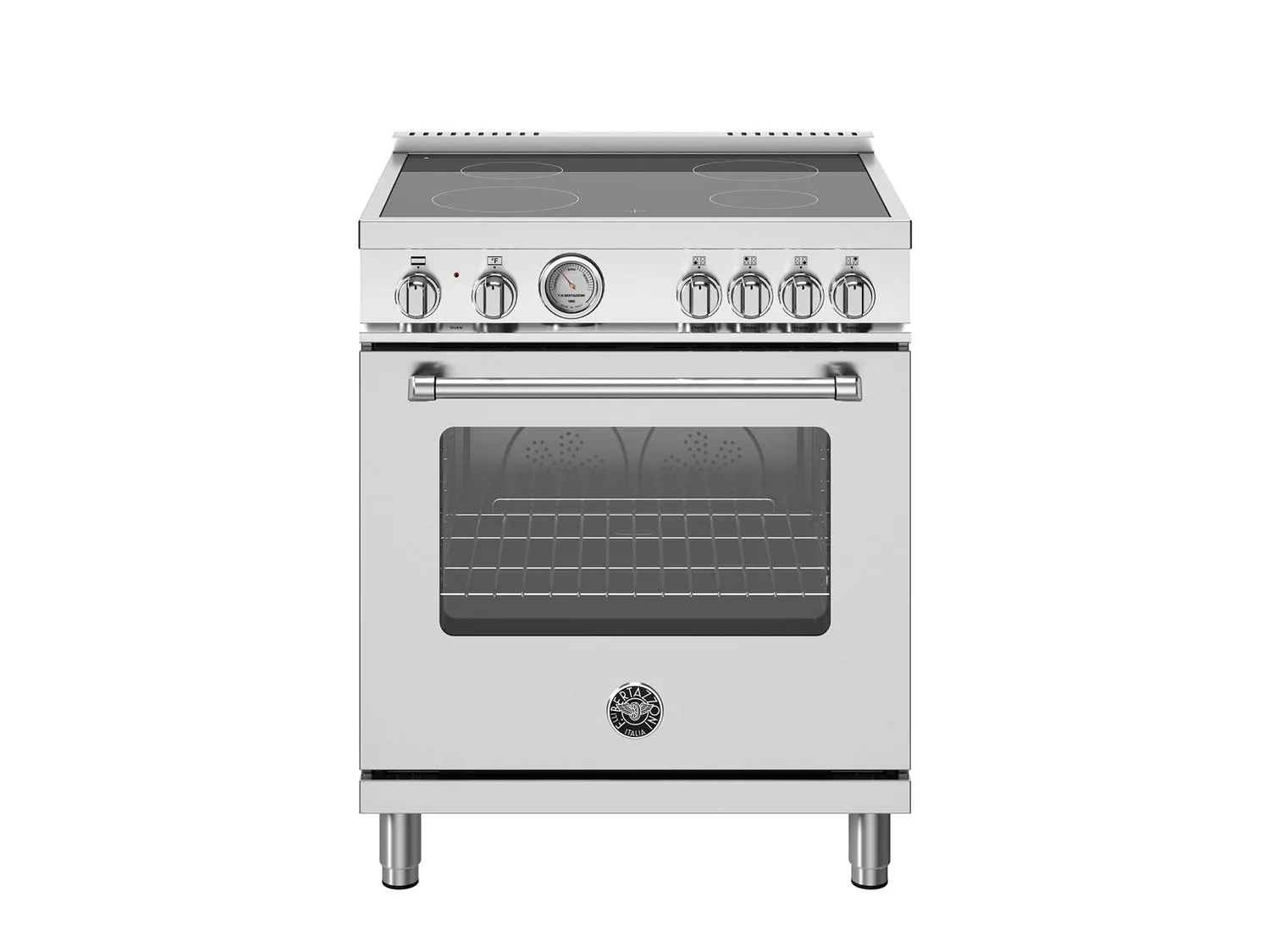 Bertazzoni MAS304CEMXV 30 Inch Electric Range, 4 Heating Zones, Electric Oven Stainless Steel Professional Ranges 6 burner professional gas range