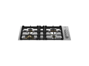 Bertazzoni MAST304QBXT 30 Drop-In Gas Cooktop 4 Brass Burners Stainless Steel Gas 4 burner gas range for kitchen