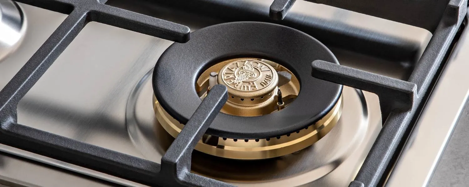 Bertazzoni MAST304QBXT 30 Drop-In Gas Cooktop 4 Brass Burners Stainless Steel