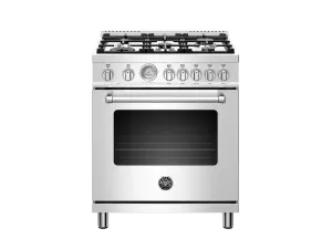 Bertazzoni MAST305DFMXE 30 Inch Dual Fuel, 5 Burners, Electric Oven Stainless Steel Professional Ranges commercial oven for home kitchen