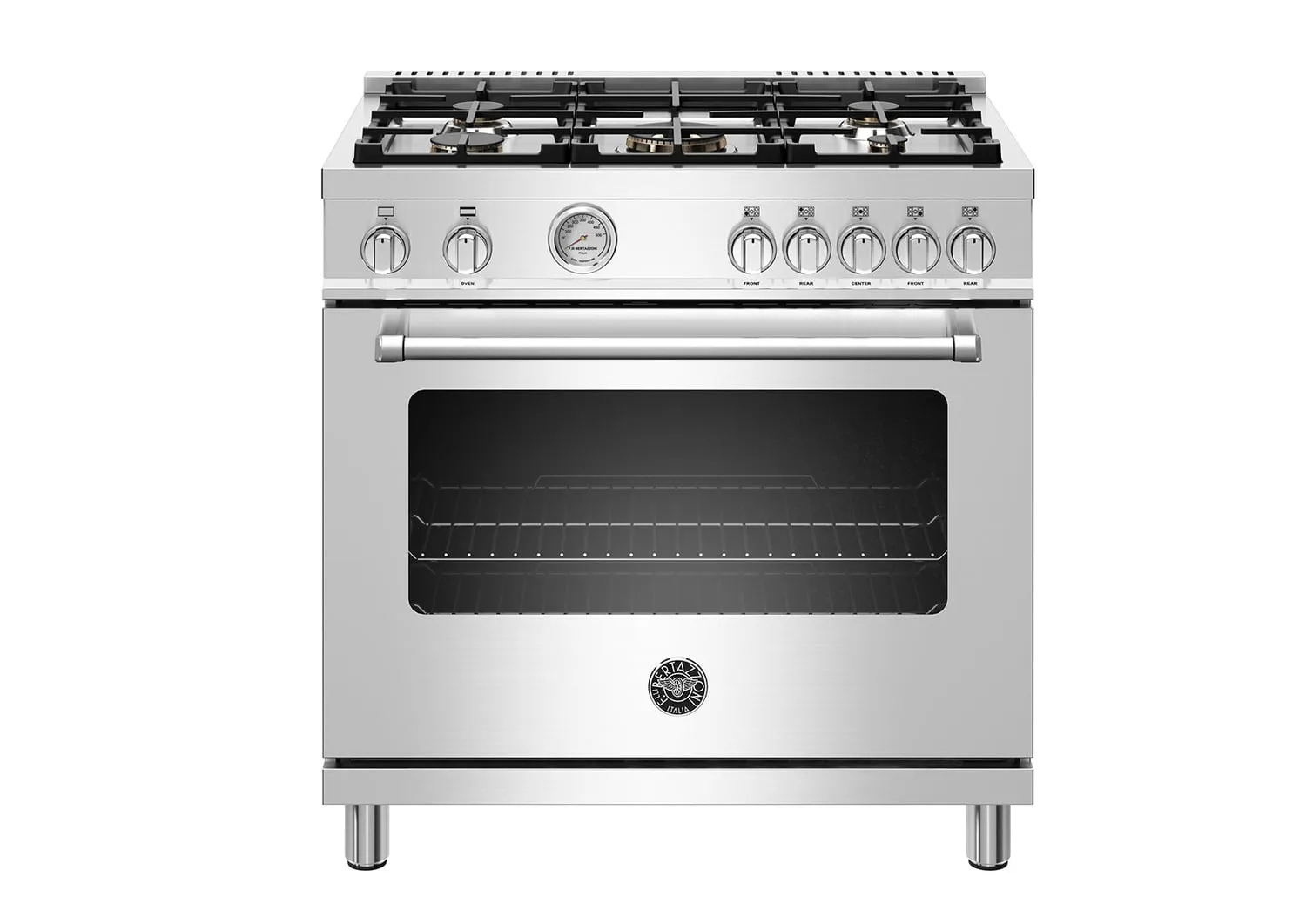 Bertazzoni MAST365GASXELP 36" Master Series Range - Gas Oven - 5 Aluminum Burners - Lp Version Professional Ranges 6 burner professional gas range