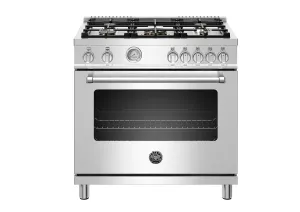 Bertazzoni MAST365GASXELP 36" Master Series Range - Gas Oven - 5 Aluminum Burners - Lp Version Professional Ranges 6 burner professional gas range