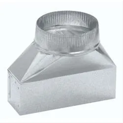 Best Range Hoods 413 3-1/4" X 10" To 8" Round Transition; Vertical Discharge Hood Accessories ducting kits for kitchen hoods