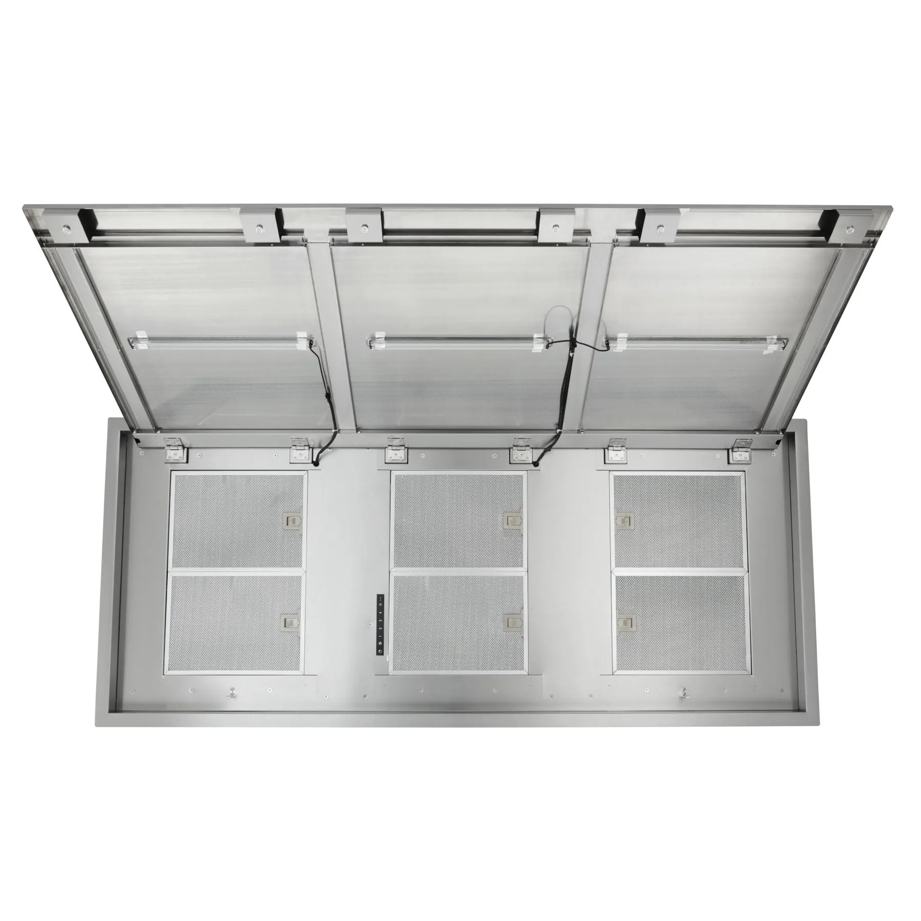 Best Range Hoods HBC163ESS 63-Inch Brushed Stainless Steel Ceiling Mounted Range Hood With Led Light, Choice Of Blowers Sold Separately (Hbc1 Series)