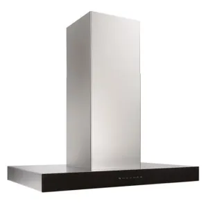 Best Range Hoods ICB3I36SBB Ispira 36-In. 650 Max Cfm Stainless Steel Island Range Hood With Purled&#8482; Light System And Black Glass Ducted Hoods high cfm ducted range hood