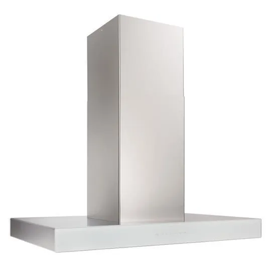 Best Range Hoods ICB3I36SBW Ispira 36-In. 650 Max Cfm Stainless Steel Island Range Hood With Purled&#8482; Light System And White Glass Ventilation Range Hoods high suction kitchen exhaust hood