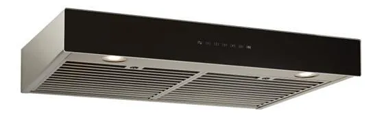 Best Range Hoods UCB3I30SBB Ispira 30-In. 550 Max Cfm Stainless Steel Under-Cabinet Range Hood With Purled&#8482; Light System And Black Glass, Energy Star Certified Ventilation Range Hoods high suction kitchen exhaust hood