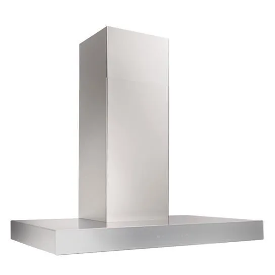 Best Range Hoods WCB3I30SBS Ispira 30-In. 650 Max Cfm Stainless Steel Chimney Range Hood With Purled&#8482; Light System And Brushed Grey Glass Ducted Hoods high cfm ducted range hood