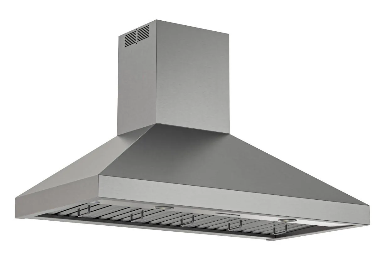 Best Range Hoods WPP14812SS 48-Inch Chimney Range Hood With Iq12U00A0Blower System, 1500 Max Blower Cfm, Stainless Steel (Wpp1U00A0Series) Ducted Hoods high cfm ducted range hood
