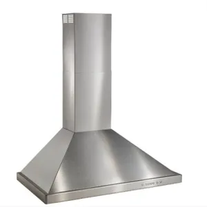 Best Range Hoods WTT32I30SB 30" Brushed Stainless Steel Wall Mount Chimney Hood With Internal 675 Max Cfm Blower Ducted Hoods stainless steel vent hood ducted