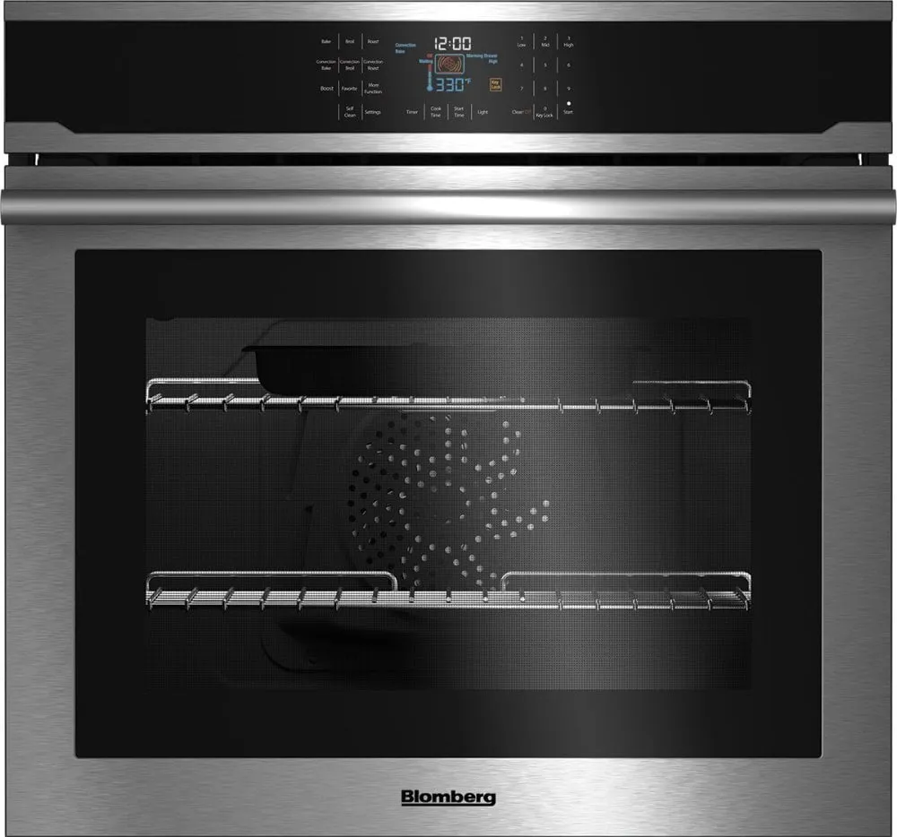 Blomberg Appliances BWOS30200SS 30" Single Wall Oven, Self Clean, Cool Touch Glass, Stainless Single Wall Ovens single oven with self-cleaning feature