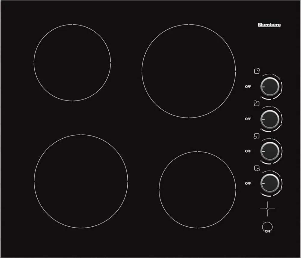 Blomberg Appliances CTE24402 24In Electric Cooktop, 4 Burner, Knob Controls Cooktops stainless steel gas cooktop