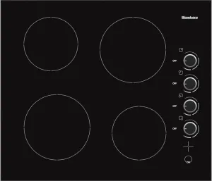 Blomberg Appliances CTE24402 24In Electric Cooktop, 4 Burner, Knob Controls Cooktops stainless steel gas cooktop