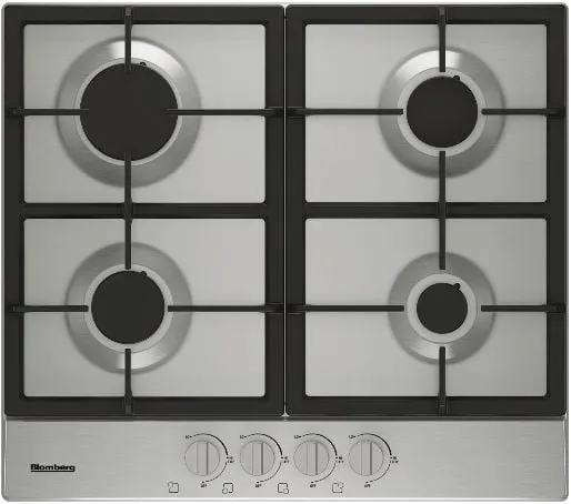 Blomberg Appliances CTG24400SS 24" Gas Cooktop, 4 Burner Cooktops stainless steel gas cooktop