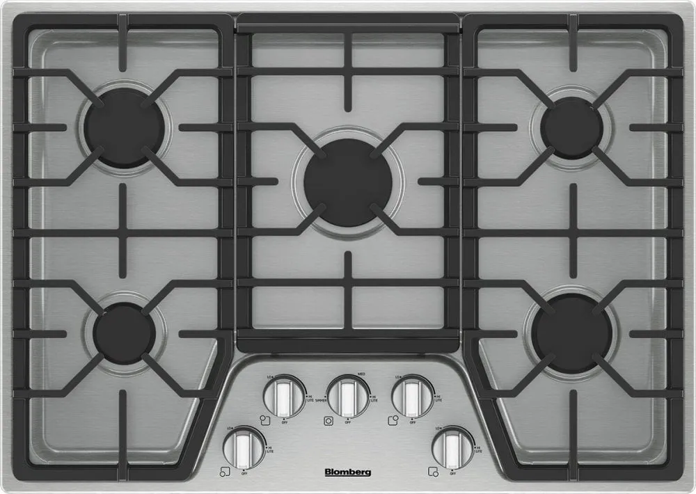 Blomberg Appliances CTG30500SS 30" Gas Cooktop, 5 Burner Gas natural gas range with griddle
