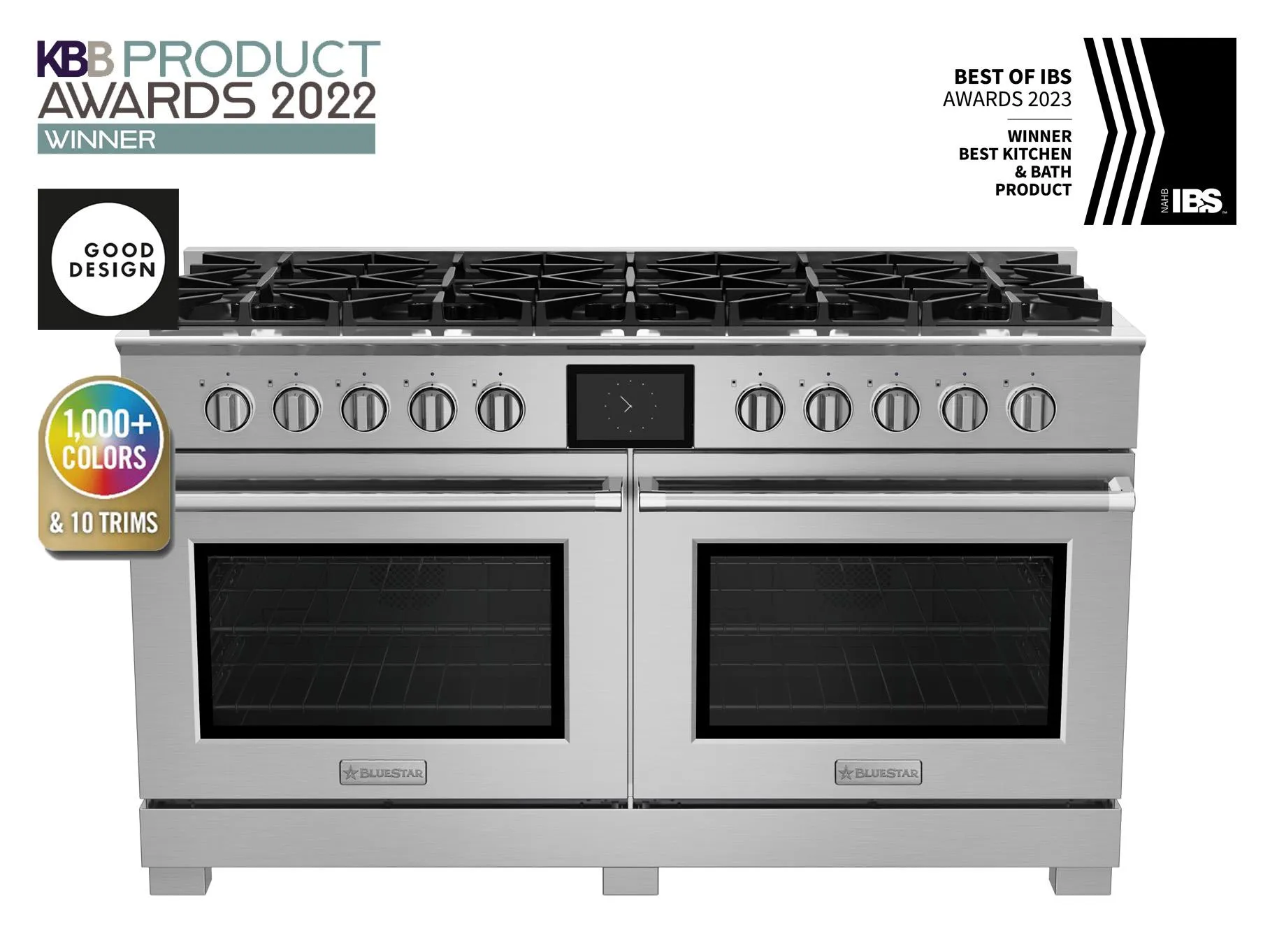 Bluestar BSDF6010B 60" Dual Fuel Range Professional Ranges 6 burner professional gas range
