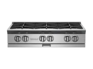 Bluestar BSPRT366B 36" Platinum Rangetop Gas natural gas range with griddle