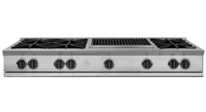 Bluestar RGTNB606GCBV2L 60" Rangetop With A 12" Griddle & Charbroiler Gas natural gas range with griddle
