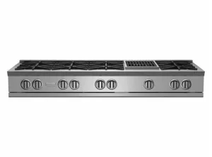 Bluestar RGTNB608CBV2 60" Rnb Rangetop With 12" Charbroiler Cooktops stainless steel gas cooktop