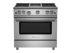 Bluestar RNB364CBV2 36" Rnb Series Range With 12" Charbroiler Professional Ranges commercial oven for home kitchen