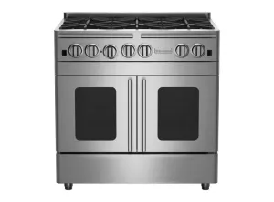 Bluestar RNB366BPMV2 36" Precious Metals Range Professional Ranges 6 burner professional gas range