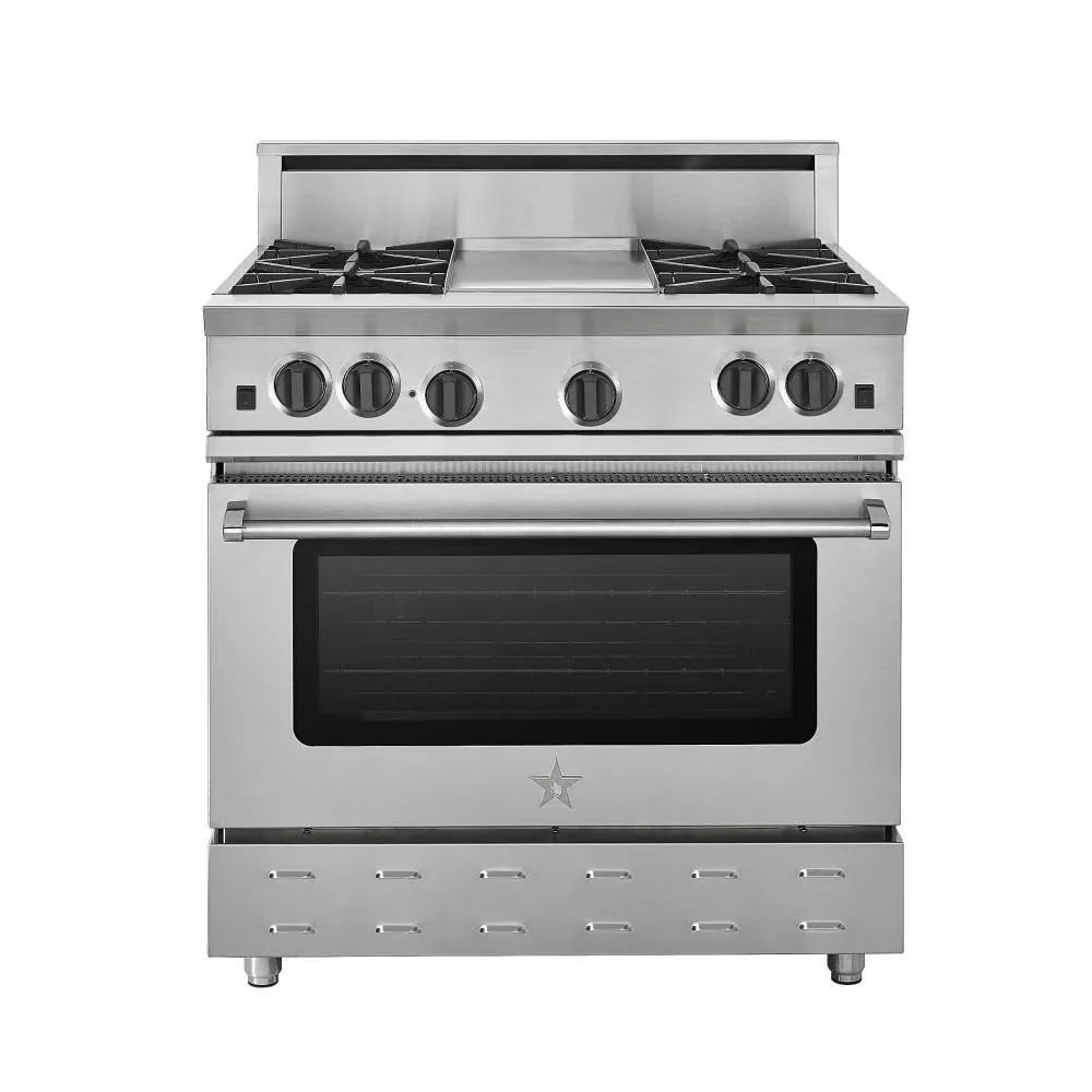 Bluestar RNB366BV2L 36" Rnb Series Range Professional Ranges commercial oven for home kitchen