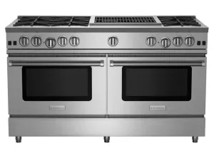Bluestar RNB606CBV2 60" Rnb Series Range With 24" Charbroiler Professional Ranges 6 burner professional gas range