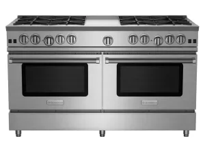 Bluestar RNB608GV2 60" Rnb Series Range With 12" Griddle Professional Ranges 6 burner professional gas range