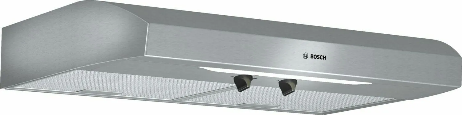 Bosch DUH30152UC 300 Series, 30" Under-Cabinet Hood, 280 Cfm, Incandescent Lights, Stnls Convertable Hoods quiet convertible vent hood