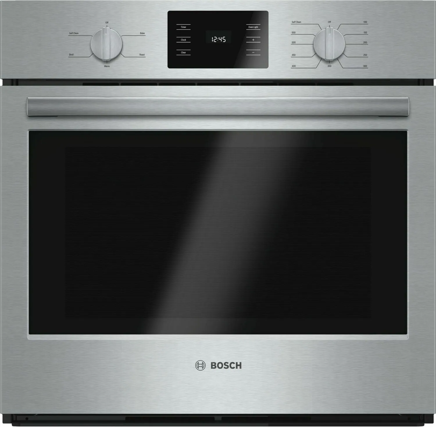 Bosch HBL5351UC 500 Series, 30", Single Wall Oven, Ss, Thermal, Knob Control Wall Ovens 27 inch wall oven built-in