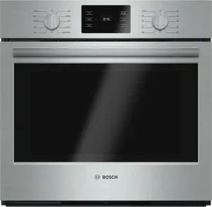 Bosch HBL5451UC 500 Series, 30", Single Wall Oven, Ss, Eu Convection, Knob Control Wall Ovens oven with smart temperature control