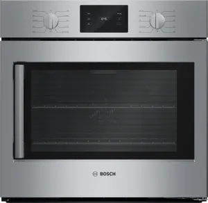 Bosch HBL5455RUC 500 Series Single Wall Oven 30" Right Sideopening Door, Stainless Steel Single Wall Ovens single oven with self-cleaning feature