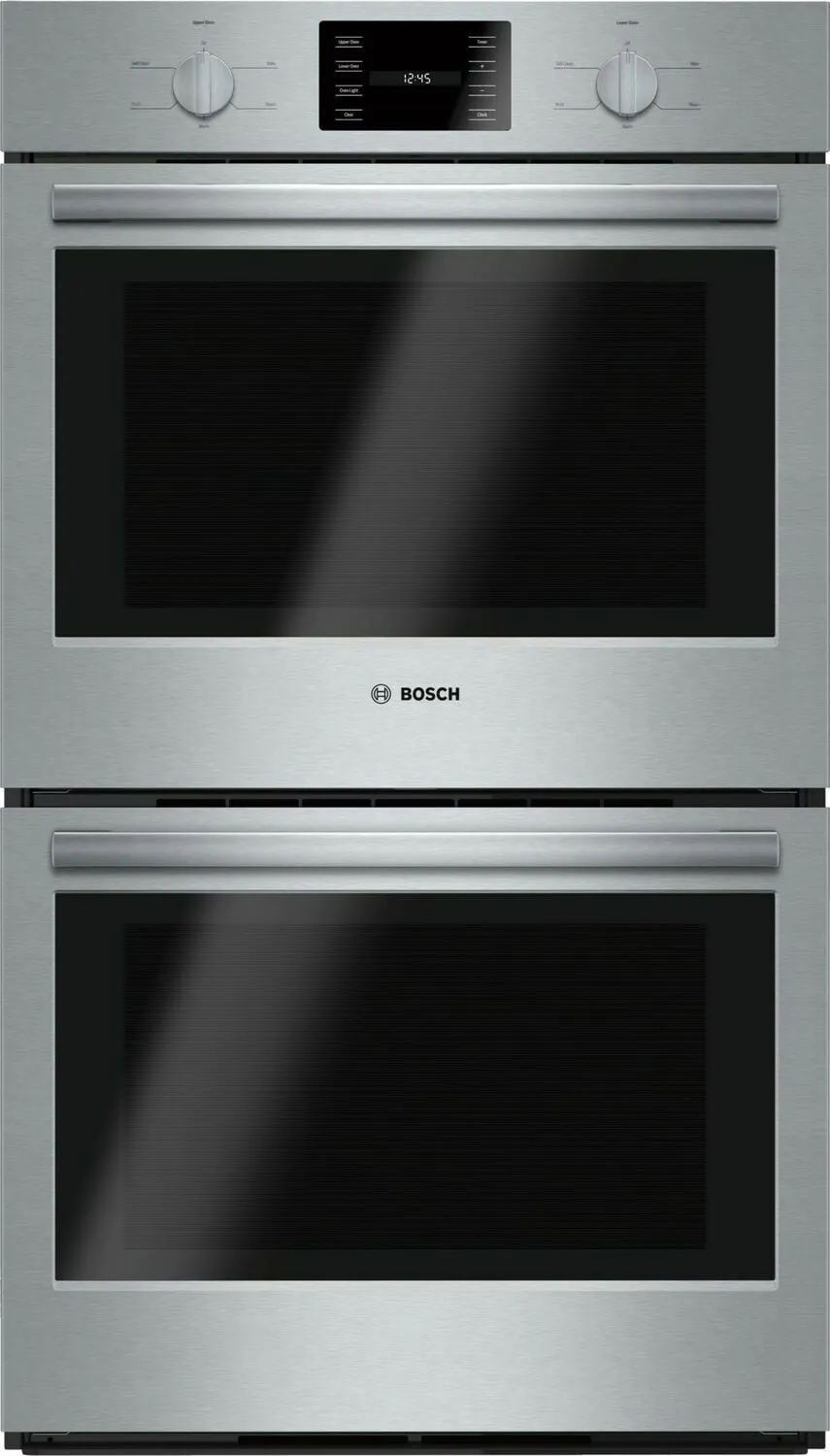 Bosch HBL5551UC 500 Series, 30", Double Wall Oven, Ss, Thermal/Thermal, Knob Control Wall Ovens oven with smart temperature control